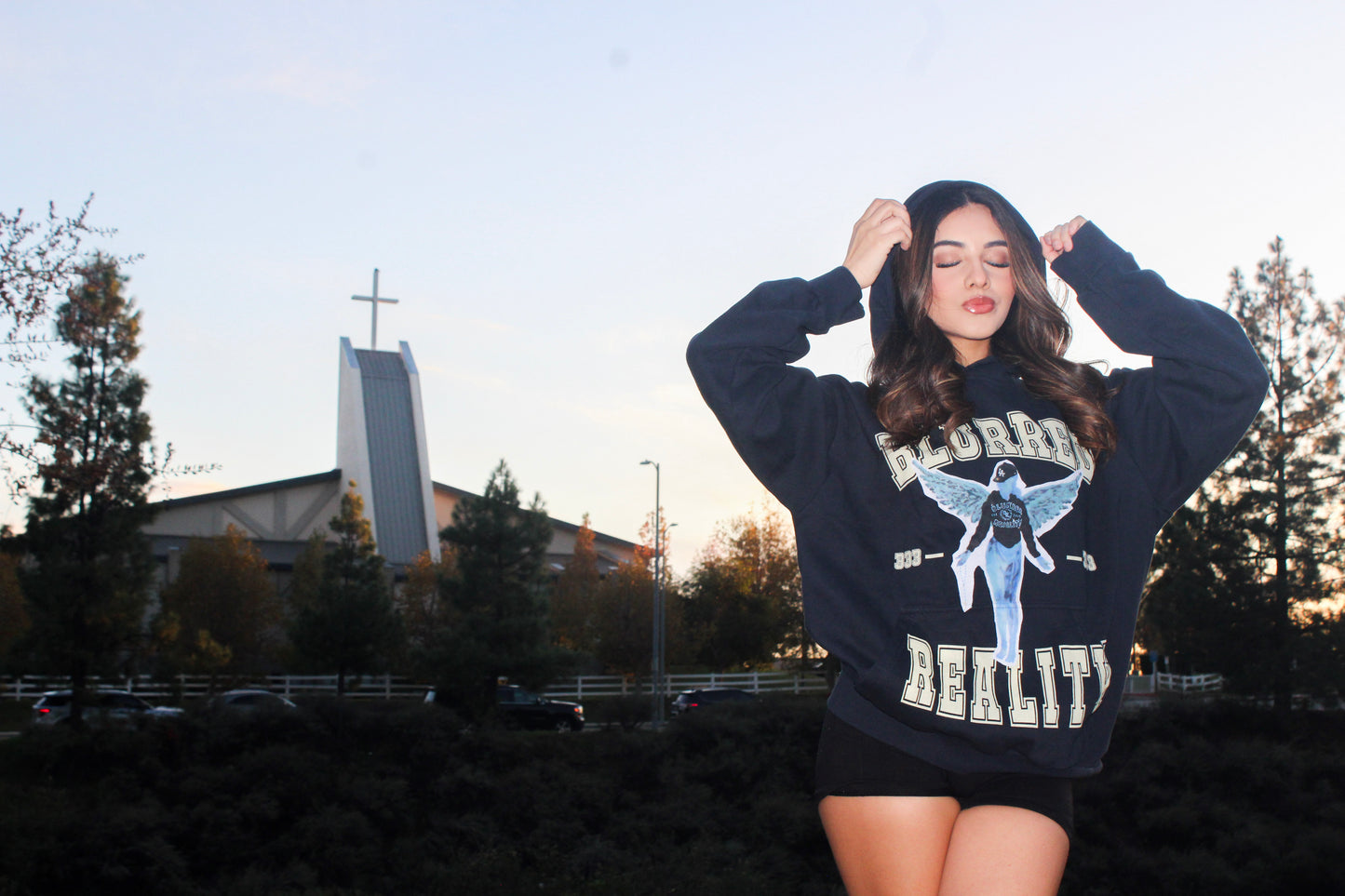 " FAITH HOODIE " NAVY