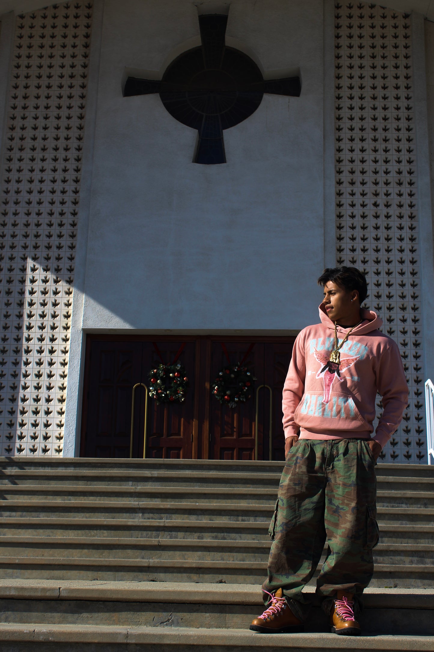 " FAITH HOODIE " PINK