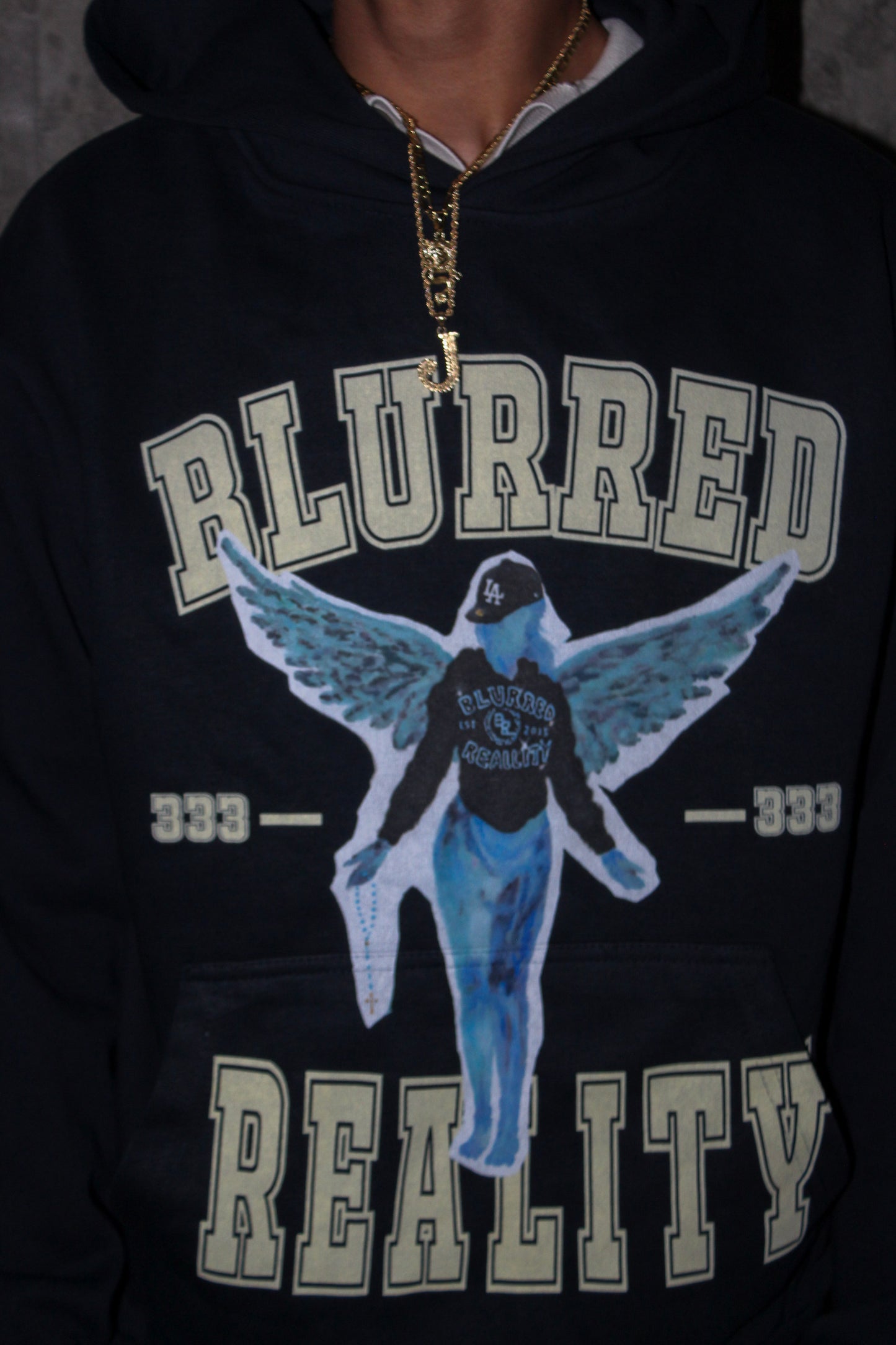 " FAITH HOODIE " NAVY